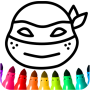 icon Boys Ninja Coloring And Memory