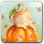 icon Pumpkin Kitten Live Wallpaper 