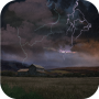 icon Farm House in Thunderstorm 