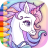 icon Rainbow Unicorns Coloring 1.1