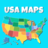icon com.iz.games.usa.maps.educational.learning.kids.puzzle.geography.states.flags 1.1