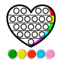 icon Glitter Pop It Coloring Game
