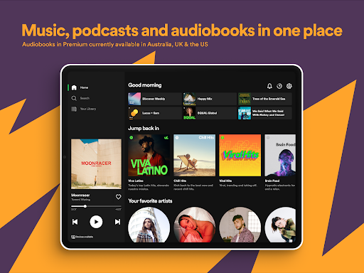 Spotify MOD for Samsung Galaxy Tab S2 9.7