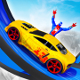 icon Superhero Mega Ramp Car Stunt3D Shooting Game