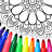 icon Mandala kleur bladsye 17.1.2
