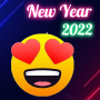 icon Happy New Year 2022 - Animated