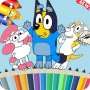 icon Bluey coloring book