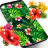icon Tropical jungle flowers and leaves live wallpaper 26.0