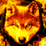 icon Fire Wallpaper and KeyboardLone Wolf